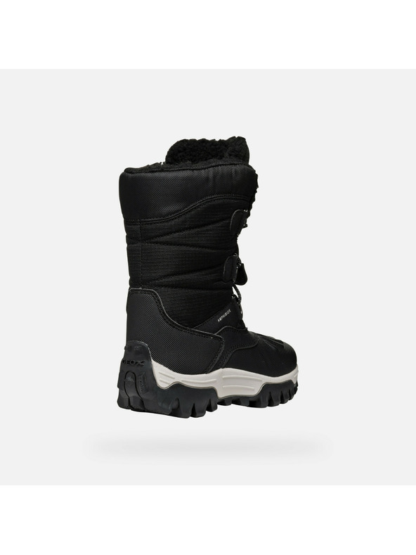 Geox Pantofi de iarnă negri pentru băieți Geox Himalaya ABX