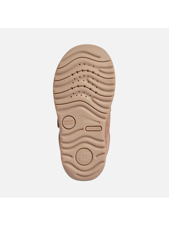 Geox Pantofi roz pentru primii pași pentru fete Geox Macchia Girl