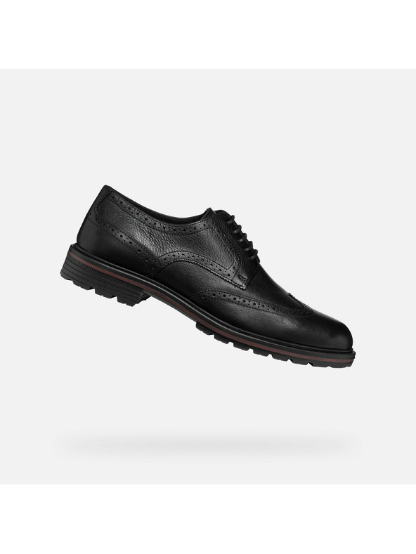 Geox Pantofi eleganți negri pentru bărbați Geox Walk Pleasure C