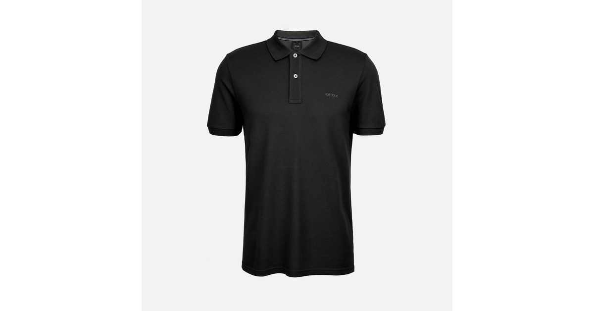 Tricou polo Geox negru pentru bărbați