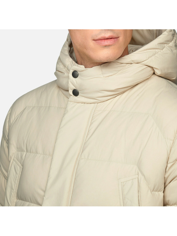 Geox Geox Elver geacă de puf bej pentru bărbați