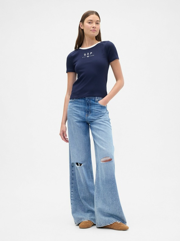 GAP Tricou crop cu logo GAP