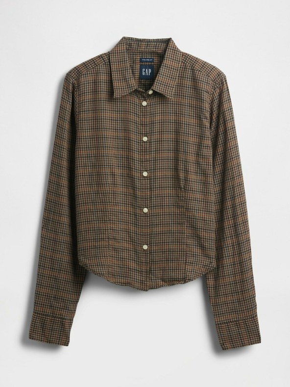 GAP Cămașă crop din flanel GAP