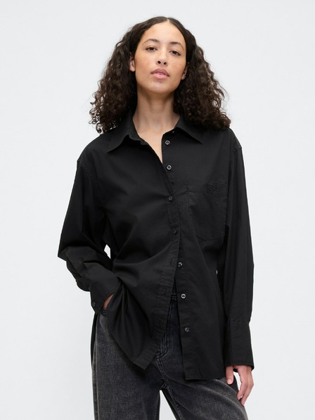 GAP Cămașă oversize din poplin cu logo Big Shirt GAP