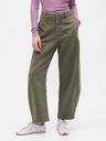 GAP Pantaloni Mid Rise Twill Barrel GAP