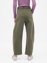 GAP Pantaloni Mid Rise Twill Barrel GAP