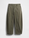 GAP Pantaloni Mid Rise Twill Barrel GAP