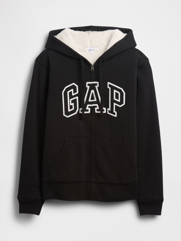 GAP Hanorac sherpa căptușit cu logo GAP