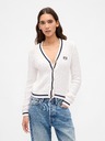 GAP Cardigan scurt cu logo GAP