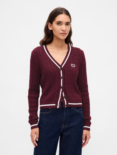GAP Cardigan scurt cu logo GAP