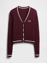 GAP Cardigan scurt cu logo GAP