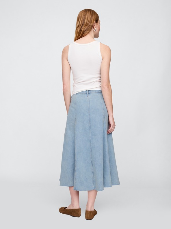 GAP Fusta maxi din denim UltraSoft GAP