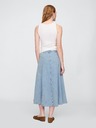 GAP Fusta maxi din denim UltraSoft GAP