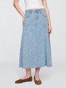 GAP Fusta maxi din denim UltraSoft GAP
