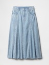 GAP Fusta maxi din denim UltraSoft GAP