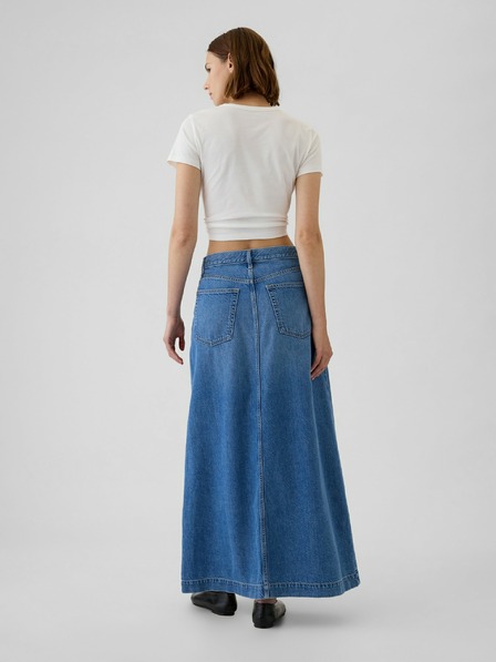GAP Fusta maxi din denim UltraSoft GAP