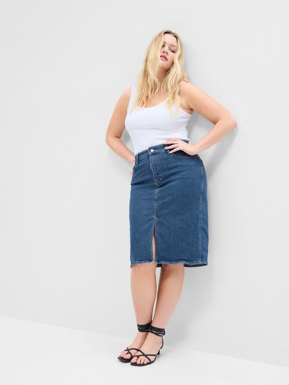 GAP Fustă denim midi pentru copii GAP
