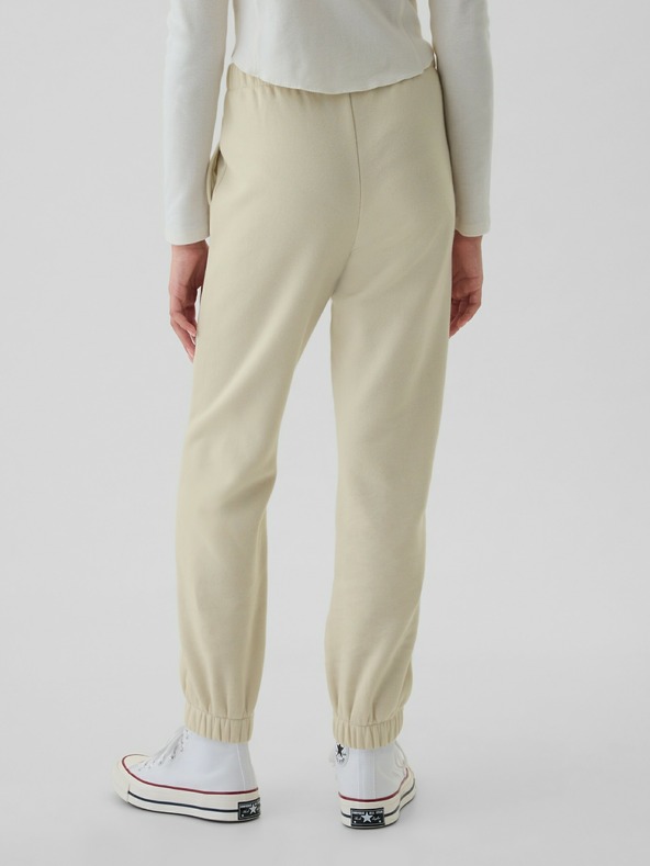 GAP Pantaloni de trening fleece logo army pentru copii GAP