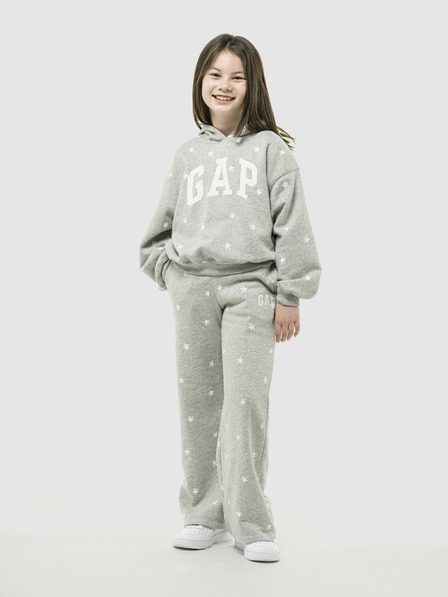 GAP Pantaloni de trening fleece logo army pentru copii GAP