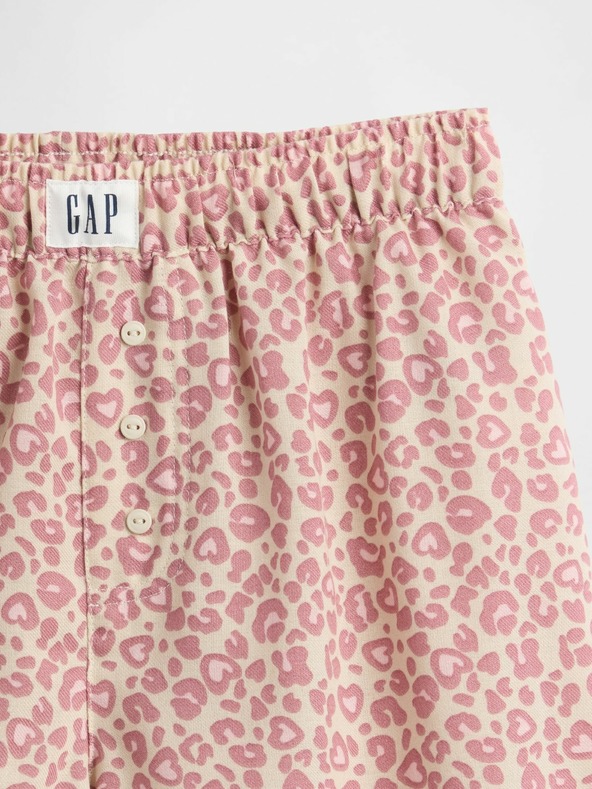 GAP Pantaloni scurți de pijama din flanel pentru copii GAP