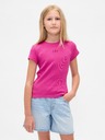 GAP Tricou pentru copii din material rib cu logo GAP