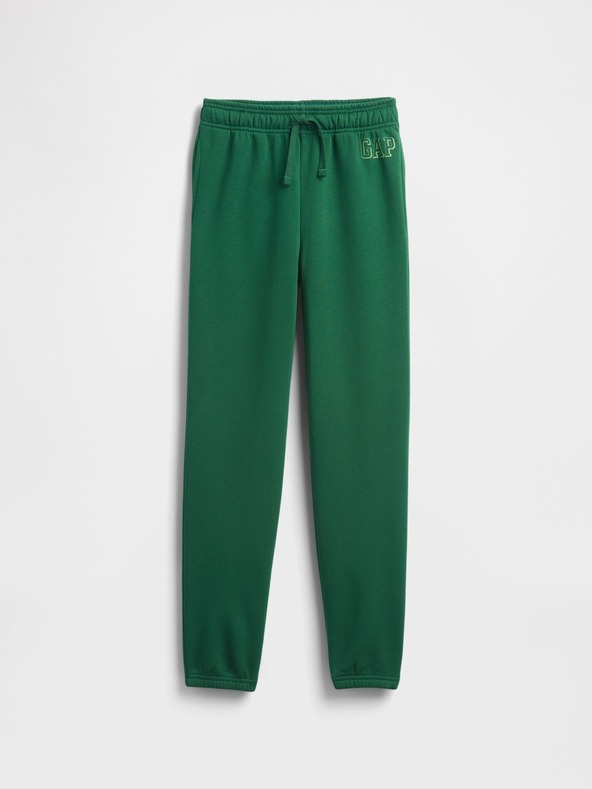 GAP Pantaloni de trening fleece logo army pentru copii GAP