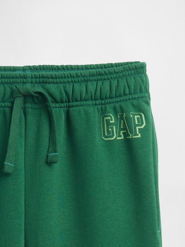 GAP Pantaloni de trening fleece logo army pentru copii GAP