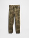 GAP Pantaloni de trening fleece logo army pentru copii GAP