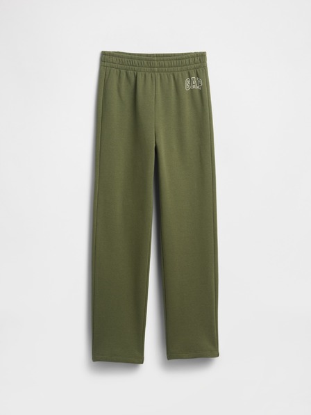 GAP Pantaloni de trening fleece logo army pentru copii GAP