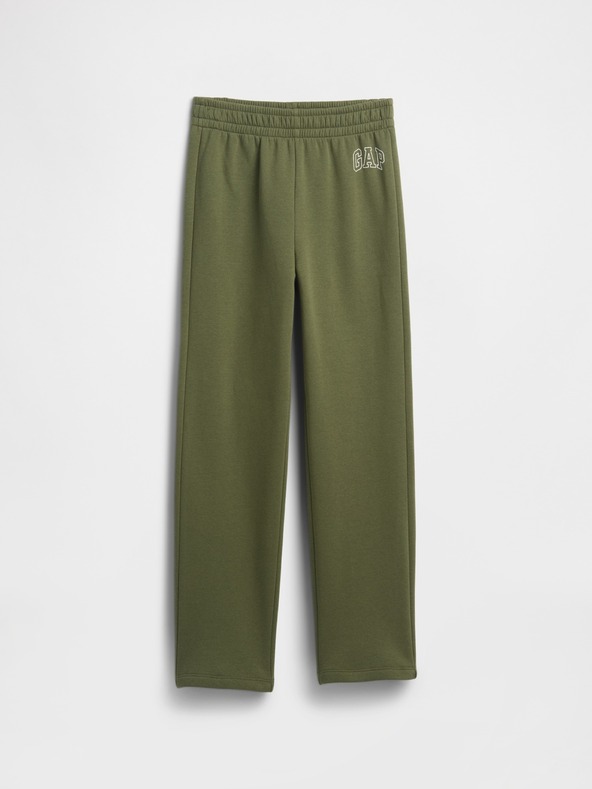 GAP Pantaloni de trening fleece logo army pentru copii GAP