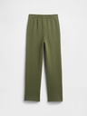 GAP Pantaloni de trening fleece logo army pentru copii GAP