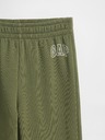 GAP Pantaloni de trening fleece logo army pentru copii GAP