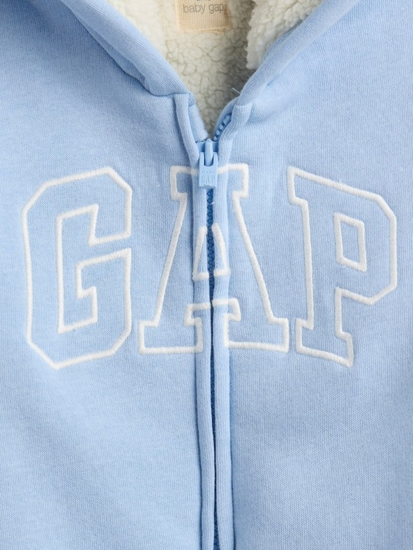 GAP Baby salopetă cu glugă sherpa GAP