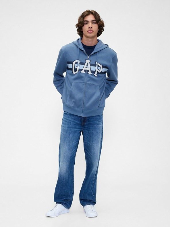 GAP Hanorac cu fermoar și logo GAP