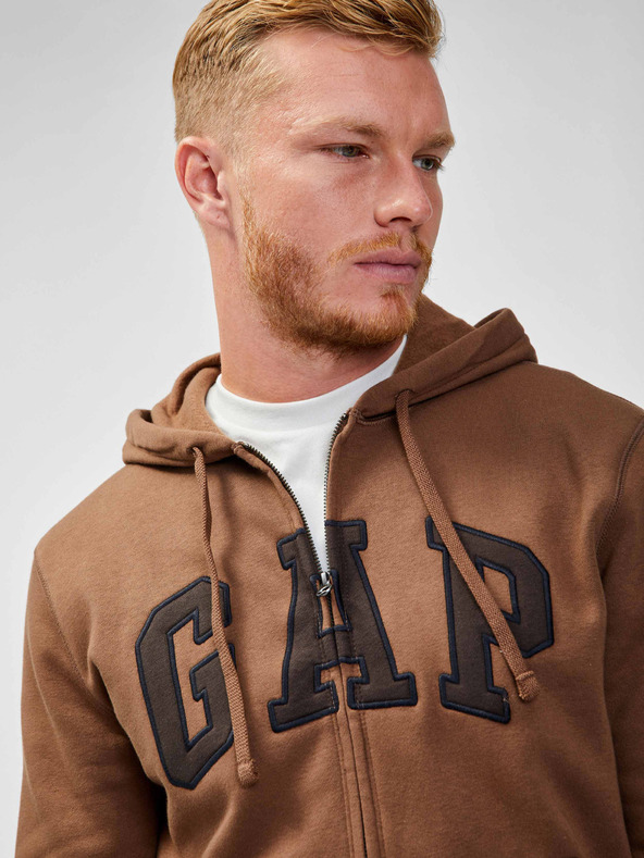 GAP Hanorac fleece cu logo și glugă GAP