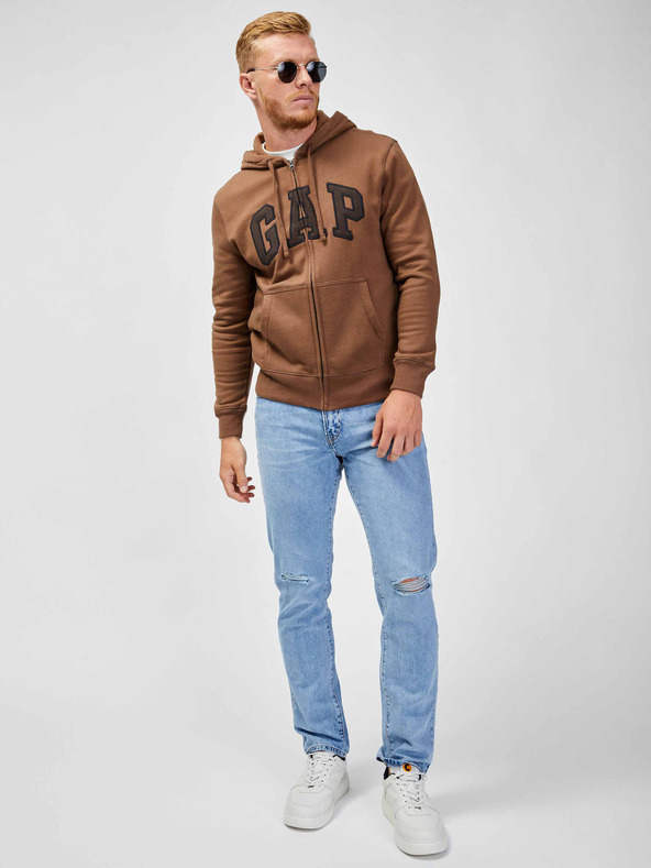 GAP Hanorac fleece cu logo și glugă GAP