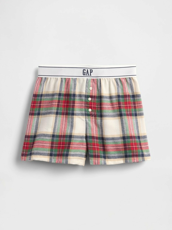 GAP Pantaloni scurți de pijama din flanel pentru copii GAP