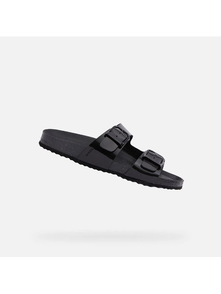 Geox Papuci de damă negri Geox Brionia R