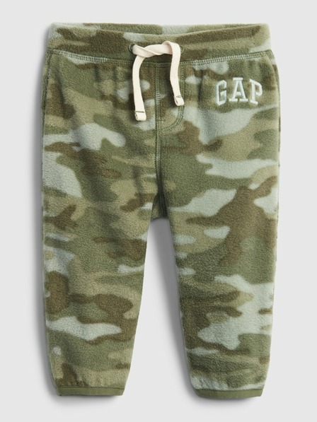 GAP Pantaloni sport army pentru bebeluși cu logo GAP