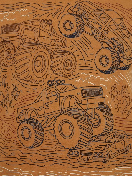 GAP Tricou organic pentru copii monster truck GAP
