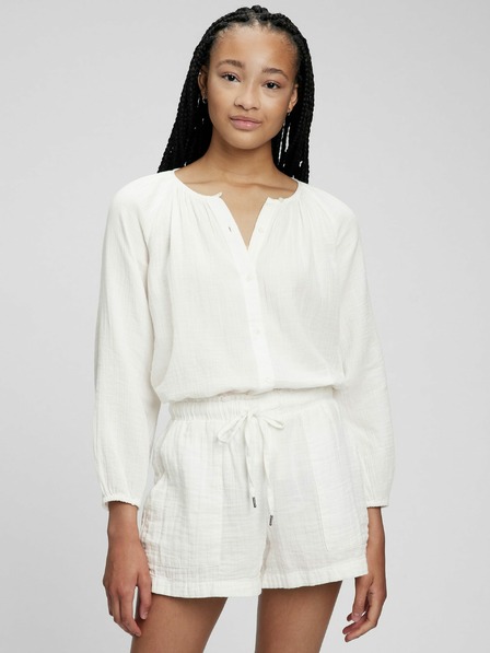 GAP Cămașă din bumbac fără guler GAP