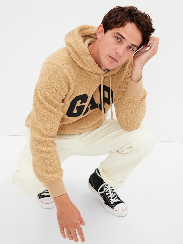 GAP Hanorac sherpa cu logo GAP