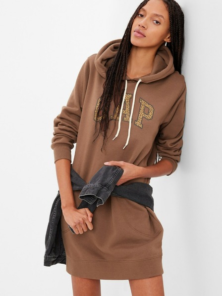 GAP Rochie tip hanorac cu logo leopard GAP