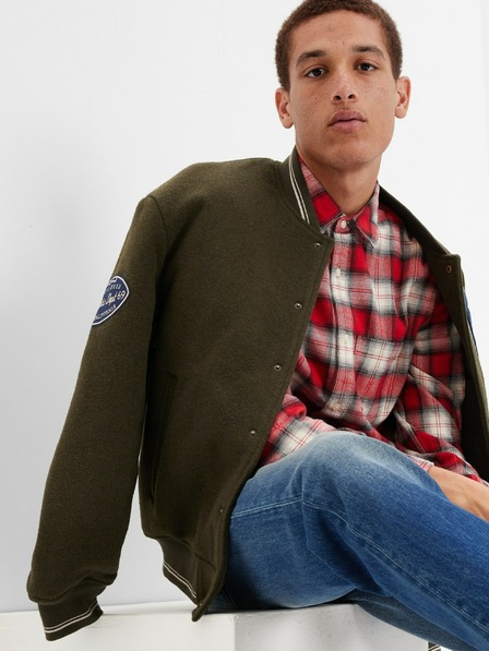 GAP Cămașă din flanelă în carouri organic GAP