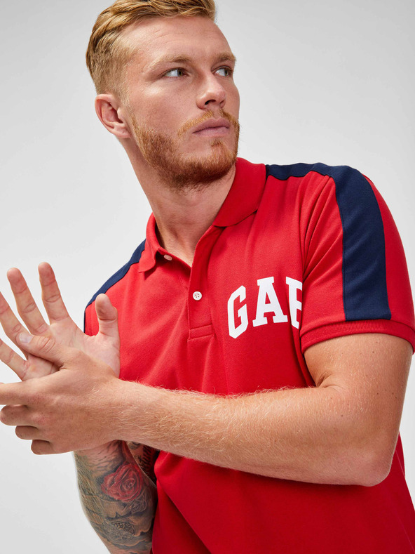 GAP Tricou polo din pique elastic GAP