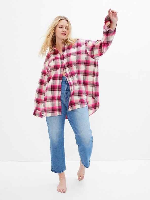 GAP Cămașă din flanelă oversize GAP