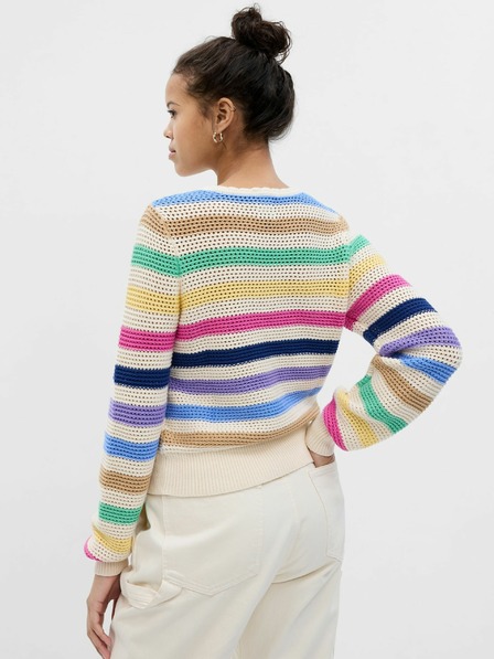 GAP Pulover croșetat cu dungi GAP