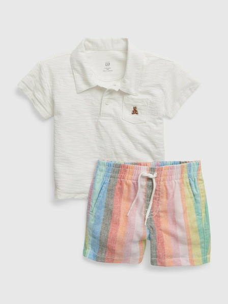 GAP Baby set tricou polo și pantaloni scurți GAP