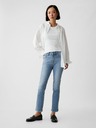 GAP Blugi slim Mid Rise Split-Hem Vintage GAP
