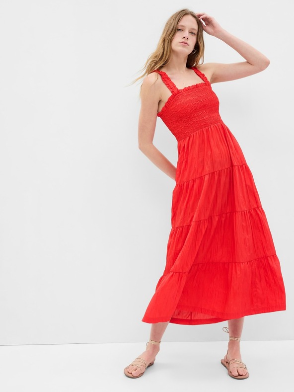 GAP Rochie maxi cu volane GAP